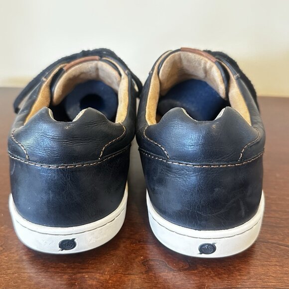 Born Mens Allegheny II Sneaker Size 10.5M Black Leather Casual Lace Up Shoe Low - Picture 5 of 13